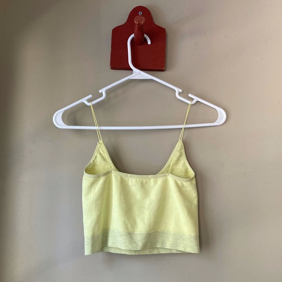 Urban Outfitters Out From Under Yellow Crop Cami Tank Top S - Picture 4 of 5